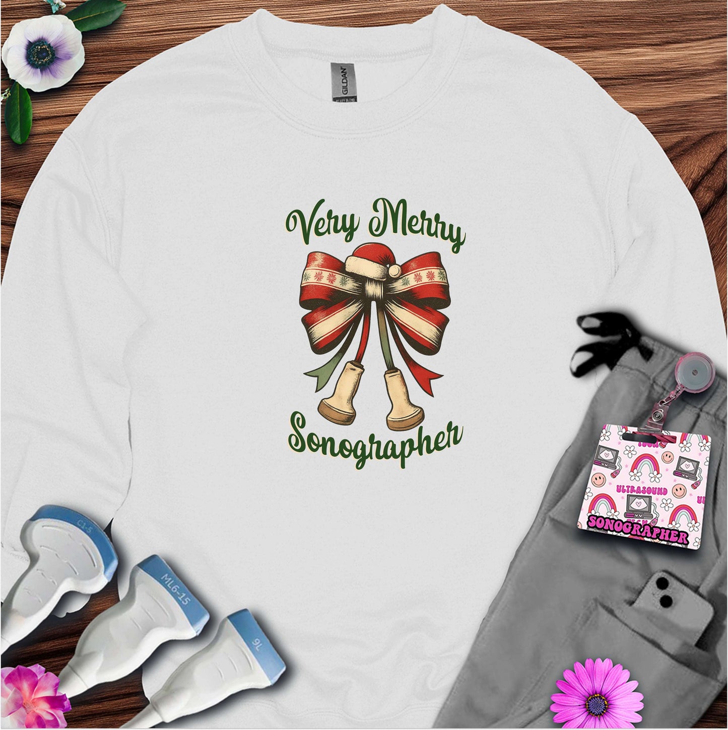 "Very Merry Sonographer" Sweatshirt