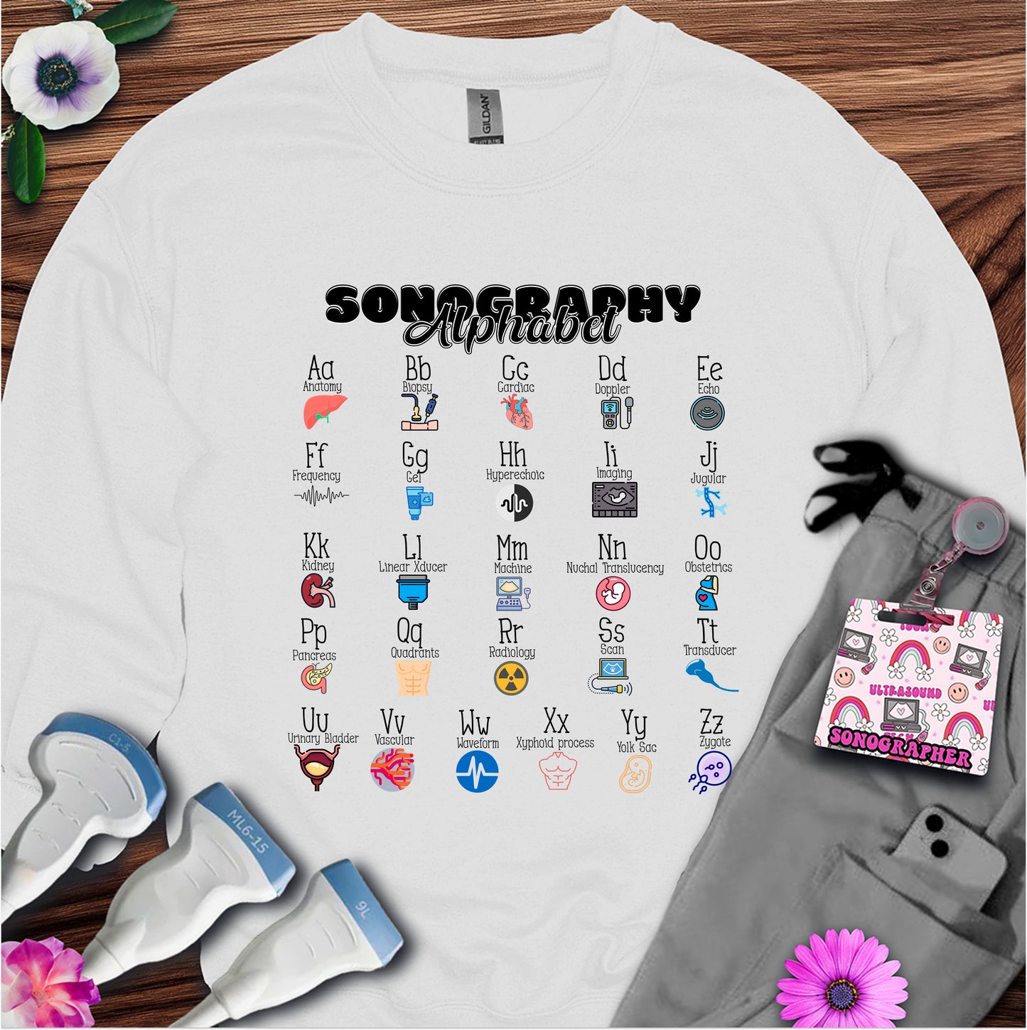 "Sonography Alphabet" Sweatshirt