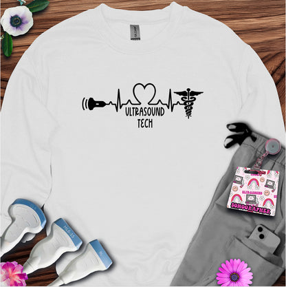 "Ultrasound Tech Heartbeat" Sweatshirt