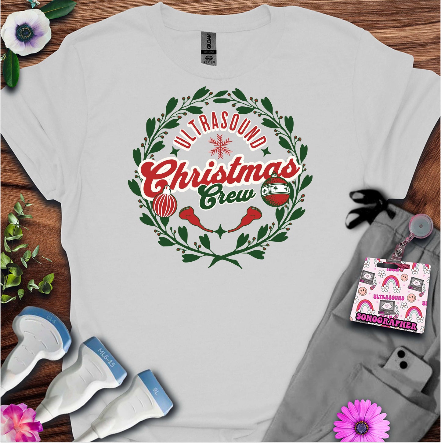 "Ultrasound Christmas Crew" T-shirt
