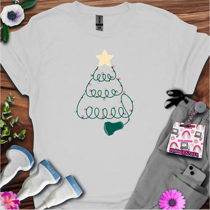 "Sonographer Christmas Tree" T-shirt