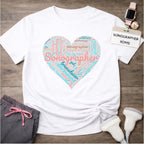 "Pastel Sonographer Heart"  T-Shirt