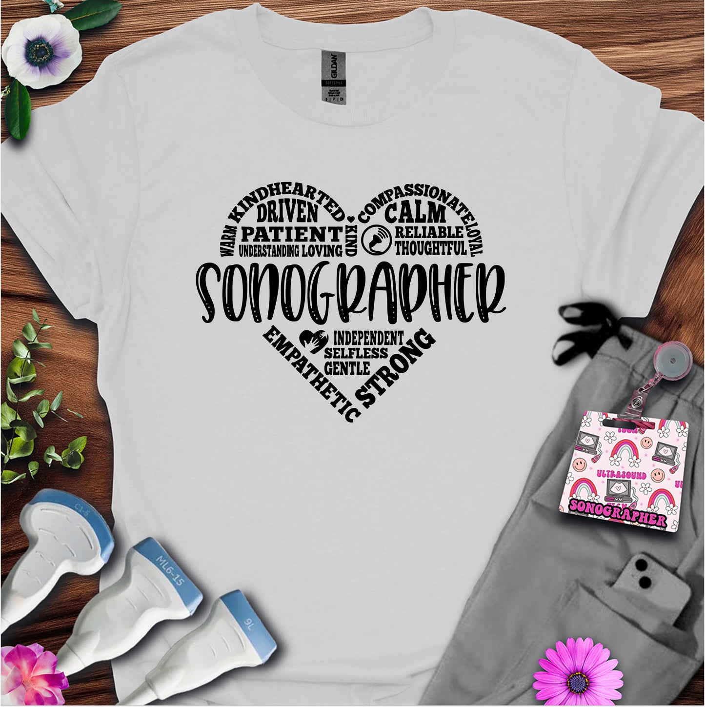"Sonographer's Heart" T-shirt