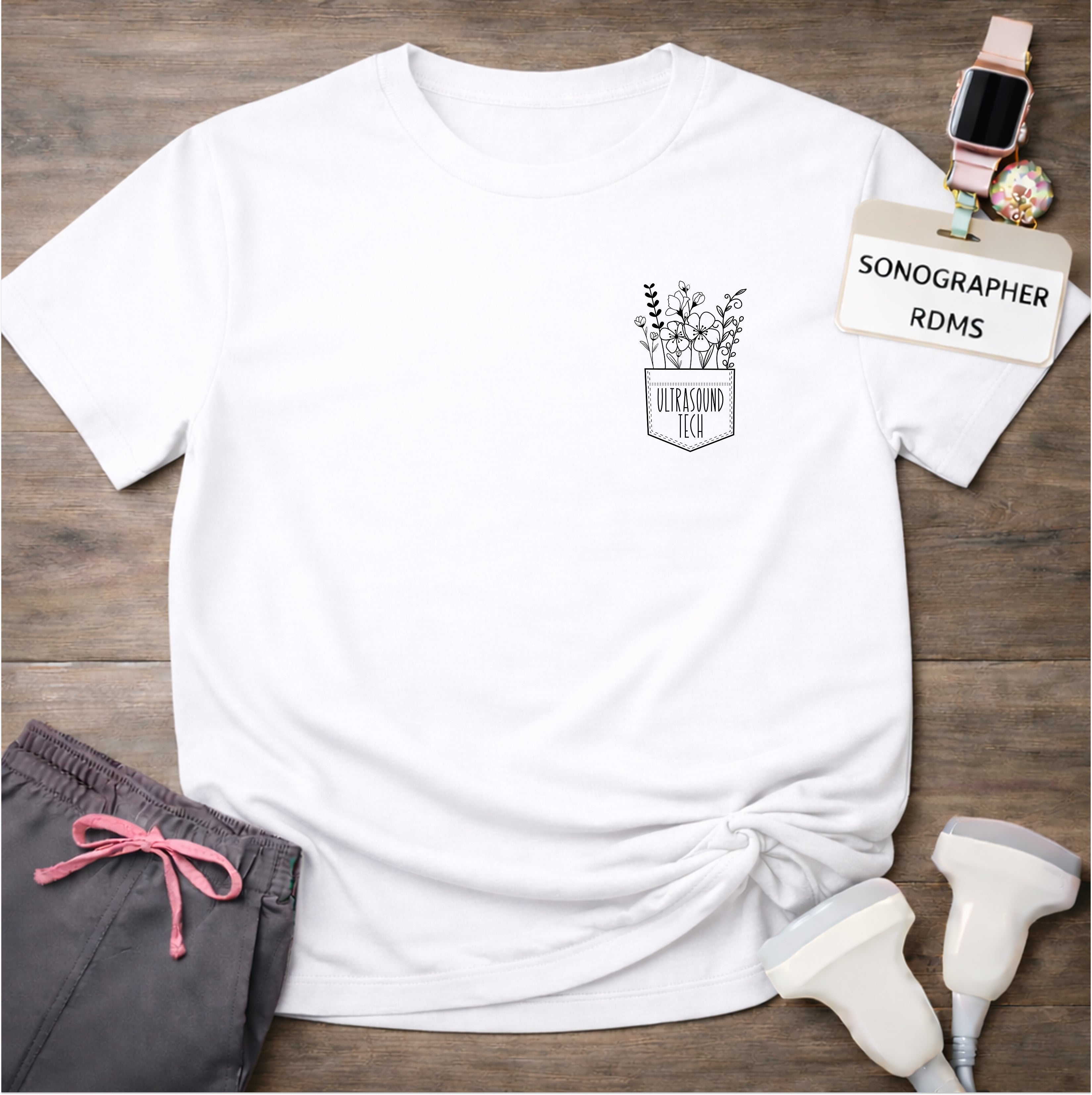 "Ultrasound Tech Pocket" T-Shirt