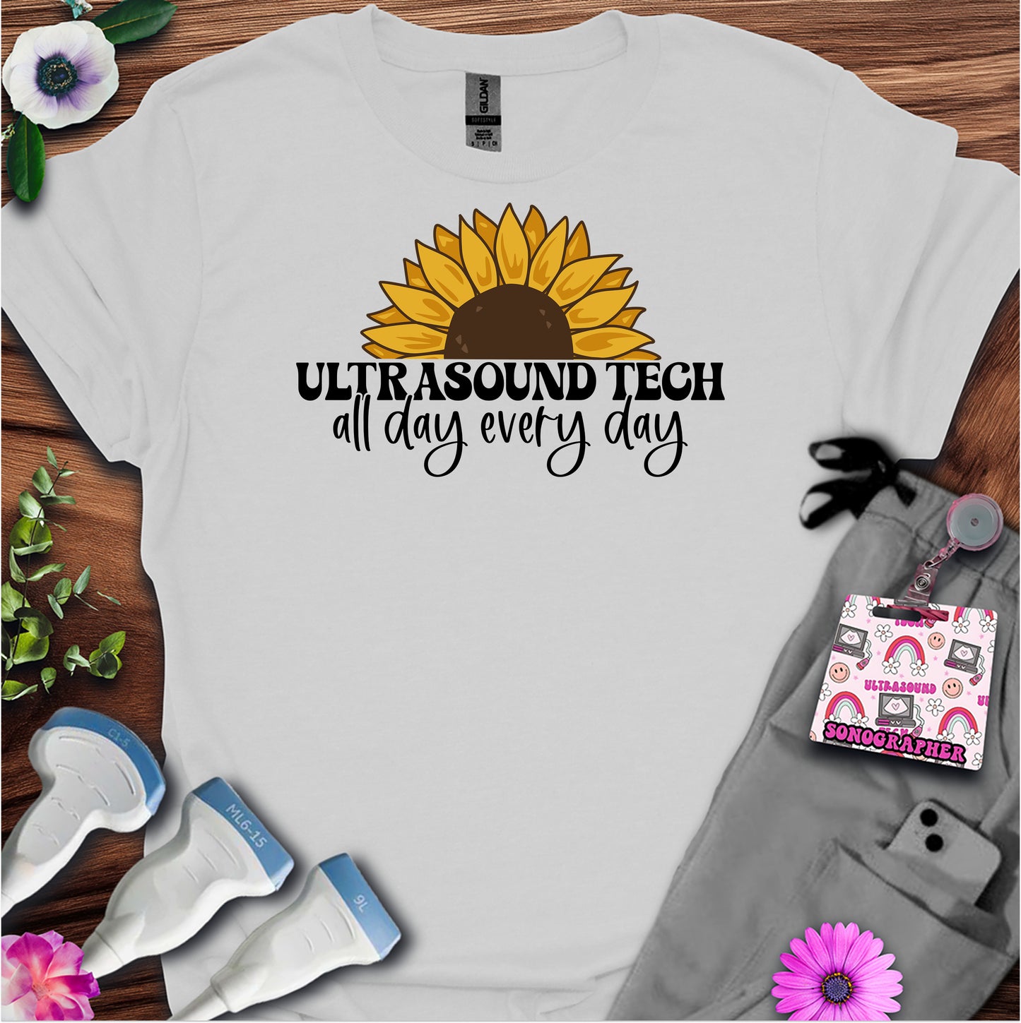 "Sunflower Ultrasound Tech" T-shirt