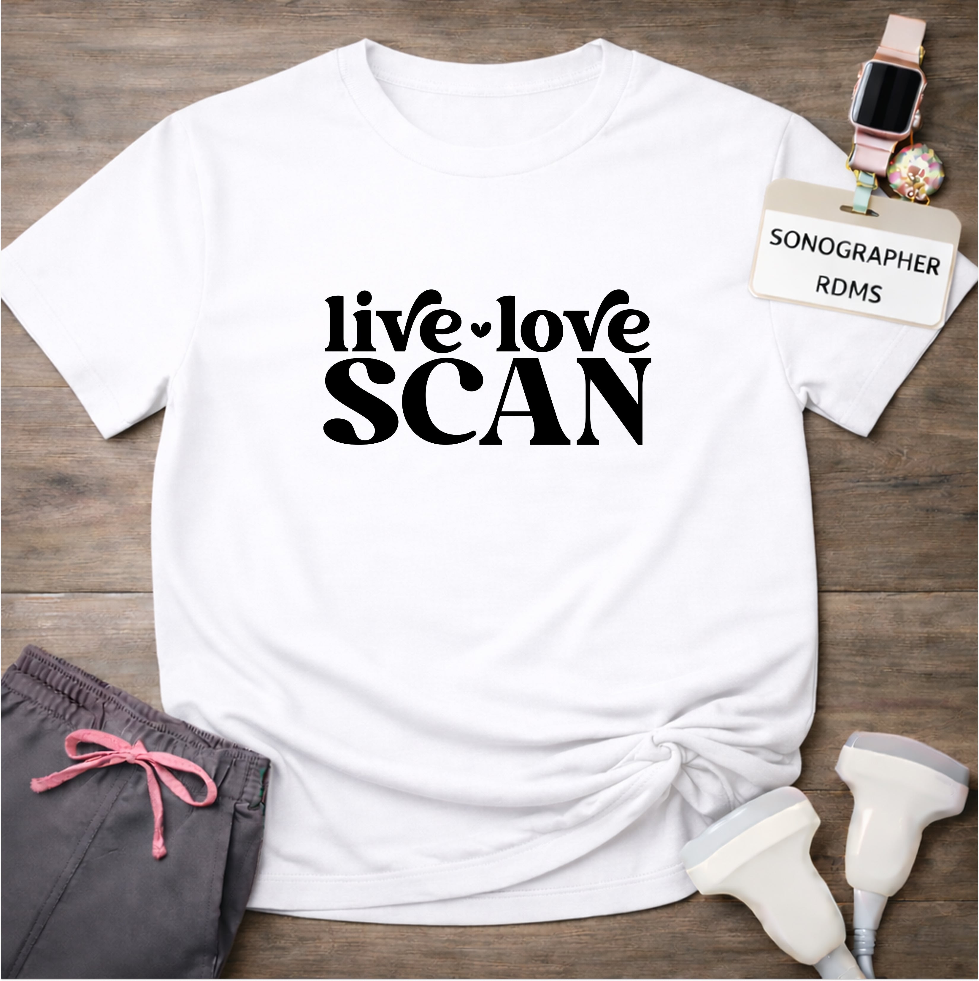 "Live, Love, Scan" T-shirt